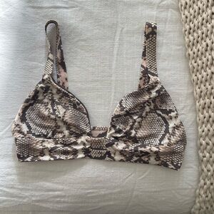 Vitamin A Snake Print Bikini Top